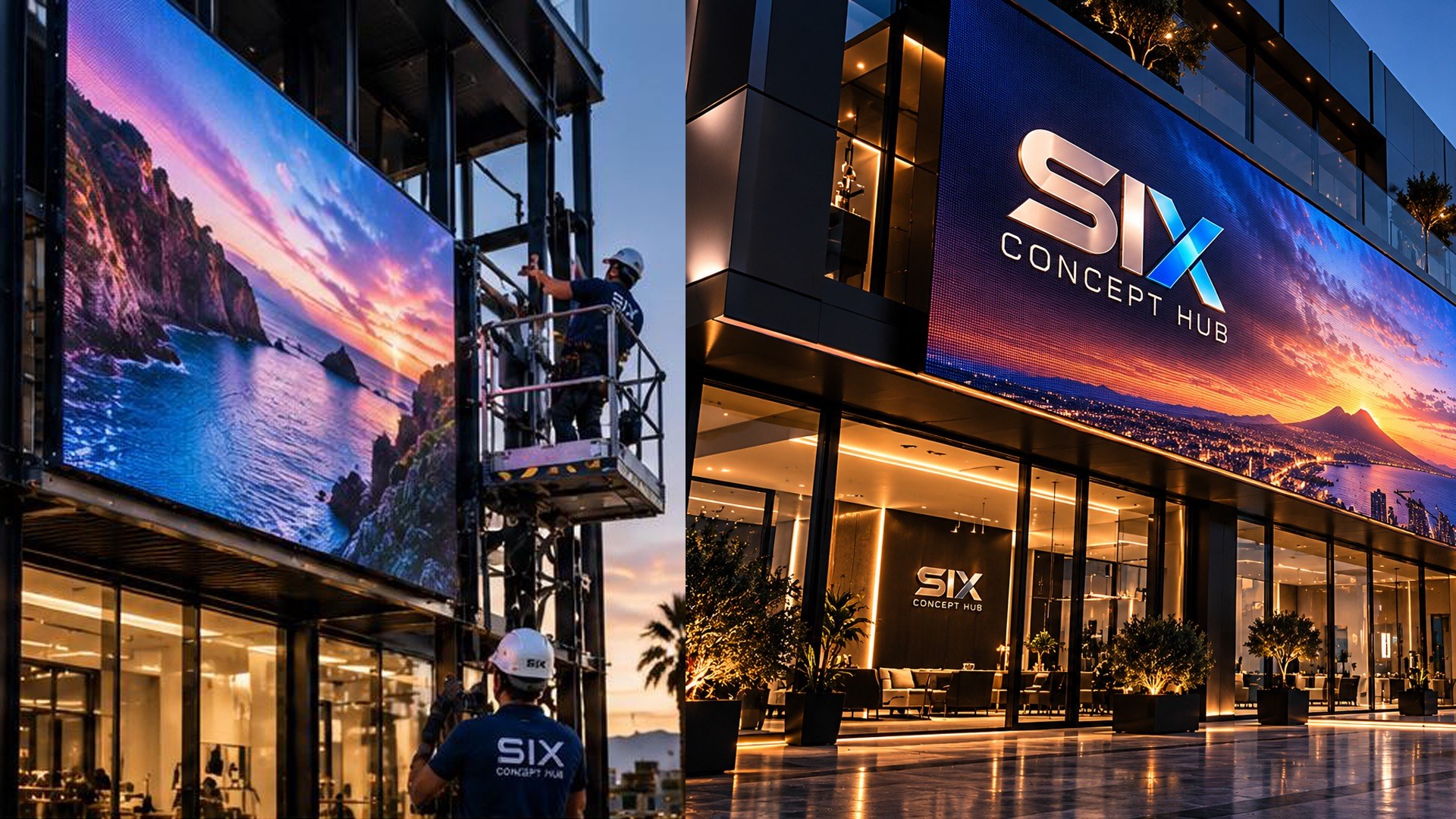 Installazione LEDwall di grande formato, concept visivo