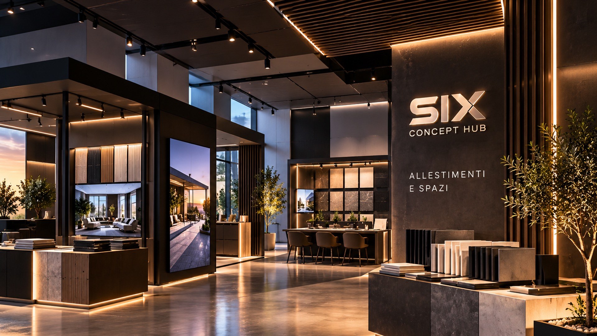 Allestimento espositivo di design, concept visivo